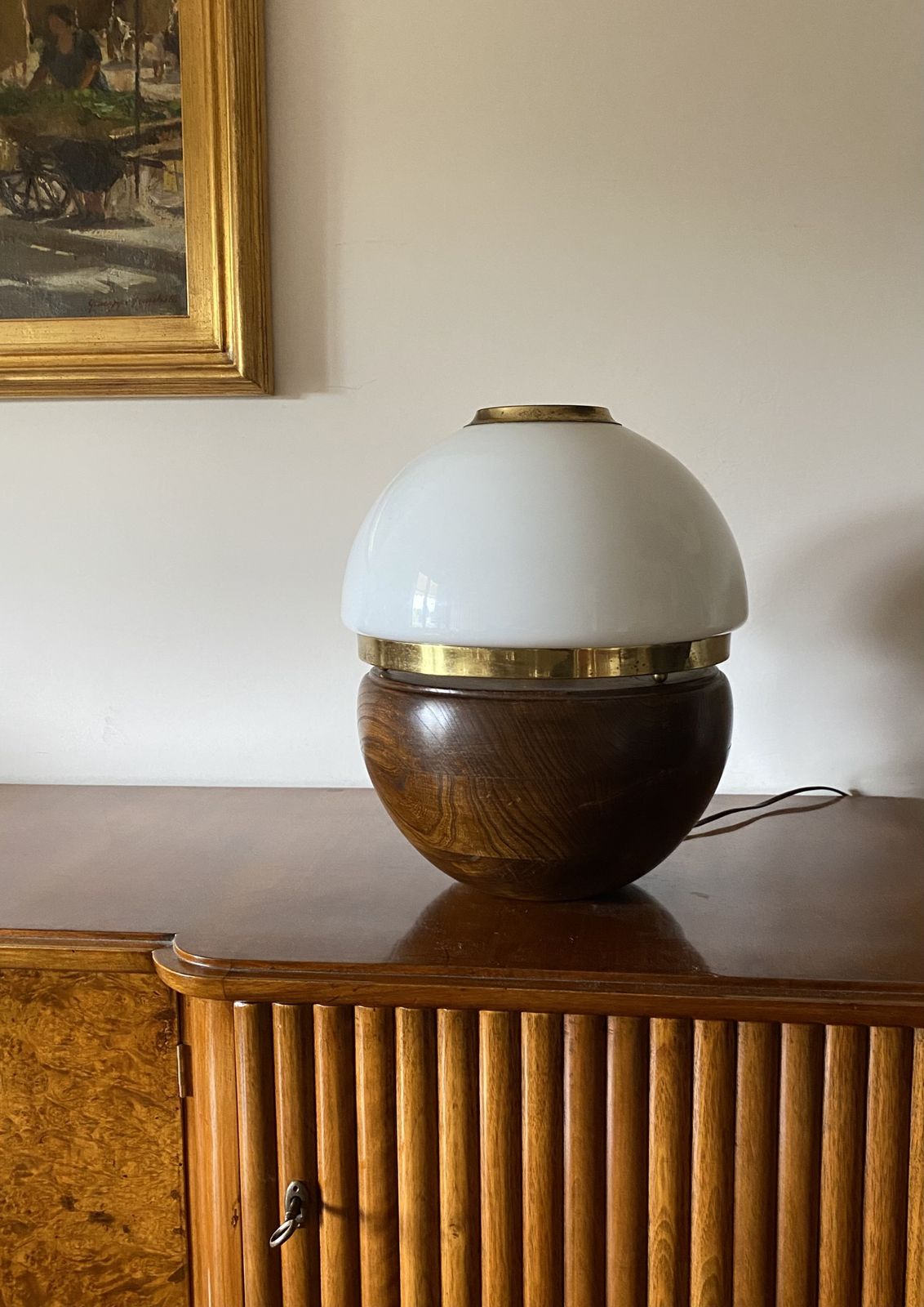 Luigi Caccia Dominioni, Rare Table Lamp, Azucena Italy, 1970s photo buy