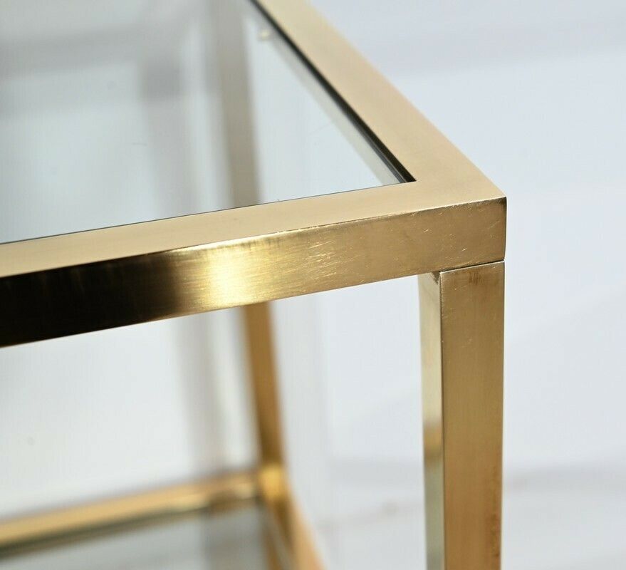 4 Tier Shelf In Brass And Glass, Vandel Taste – 1970 photo buy