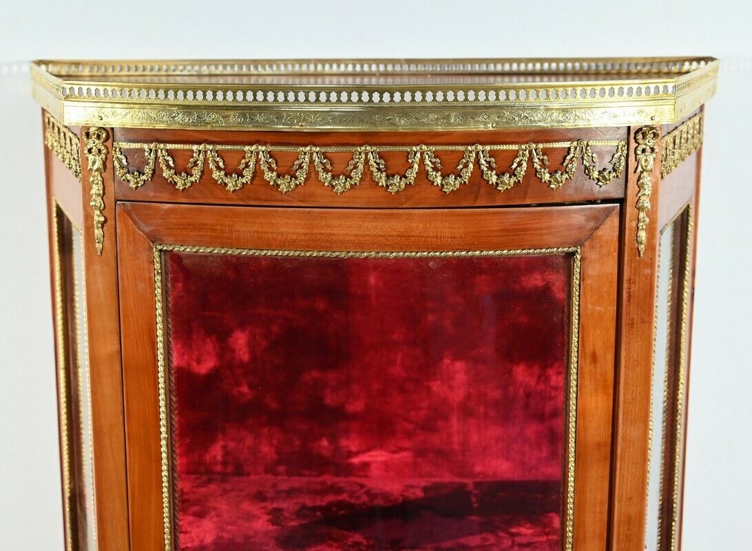 Small Showcase In Light Cherry, Louis XV/Louis XVI Transition – Early 20th Century photo buy