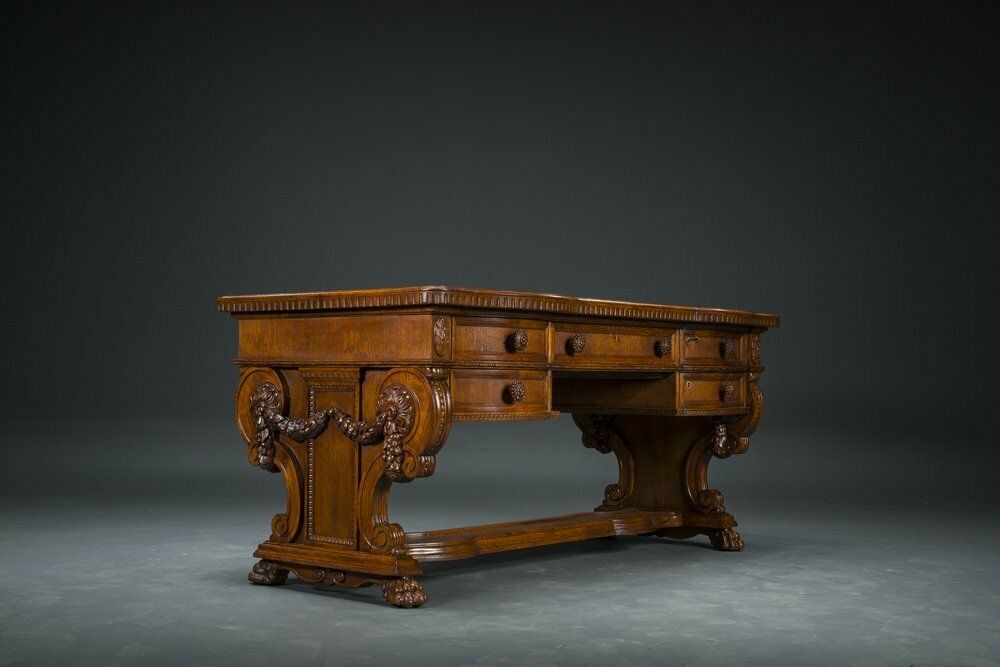 Vintage Neo Renaissance Desk, 1920s