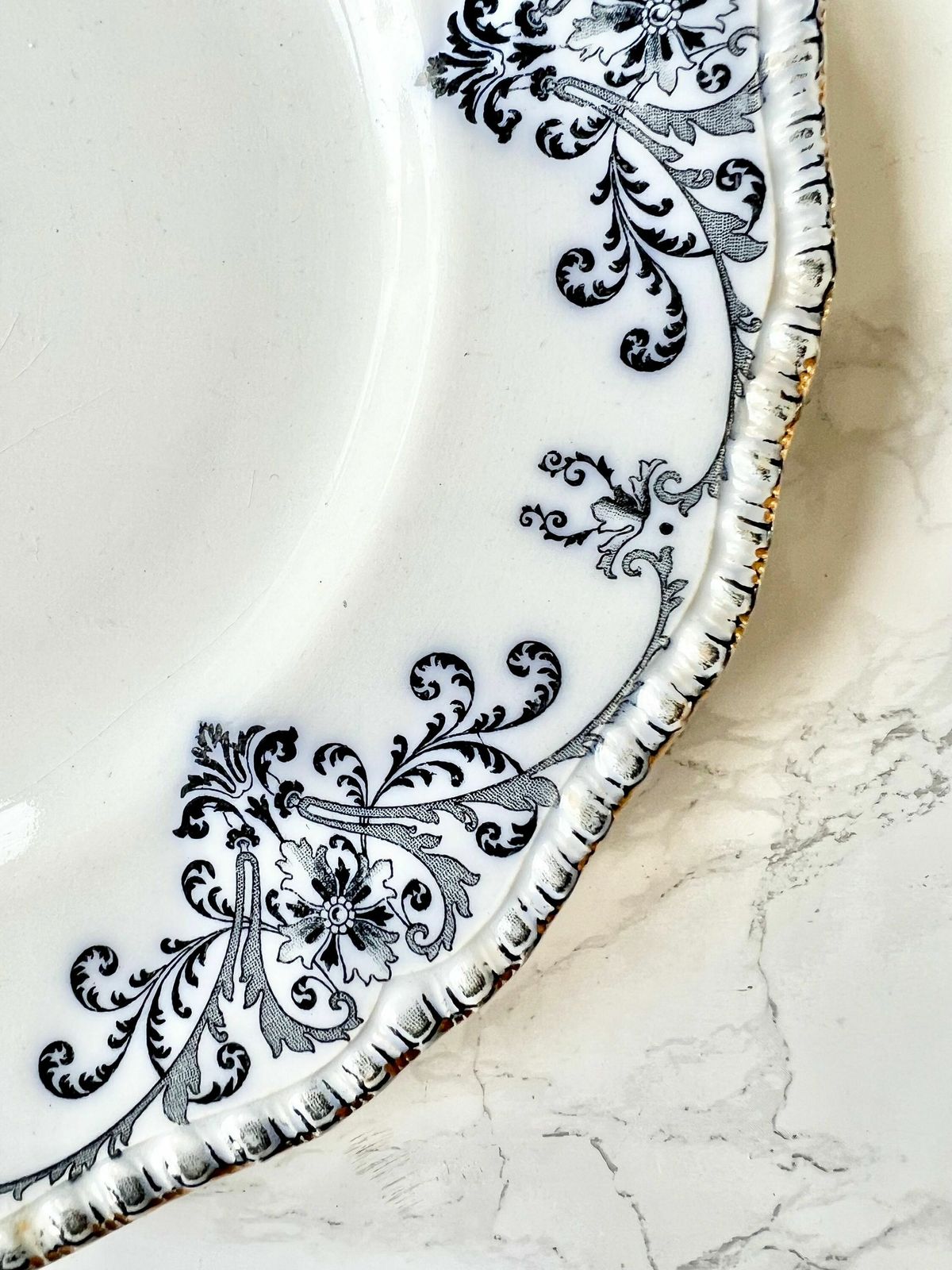 Antique Doulton Burslem Wall Plate Pair English Porcelain Victorian Transferware Dish White Rare Large Mix And Match 1800 Honiton photo furniture