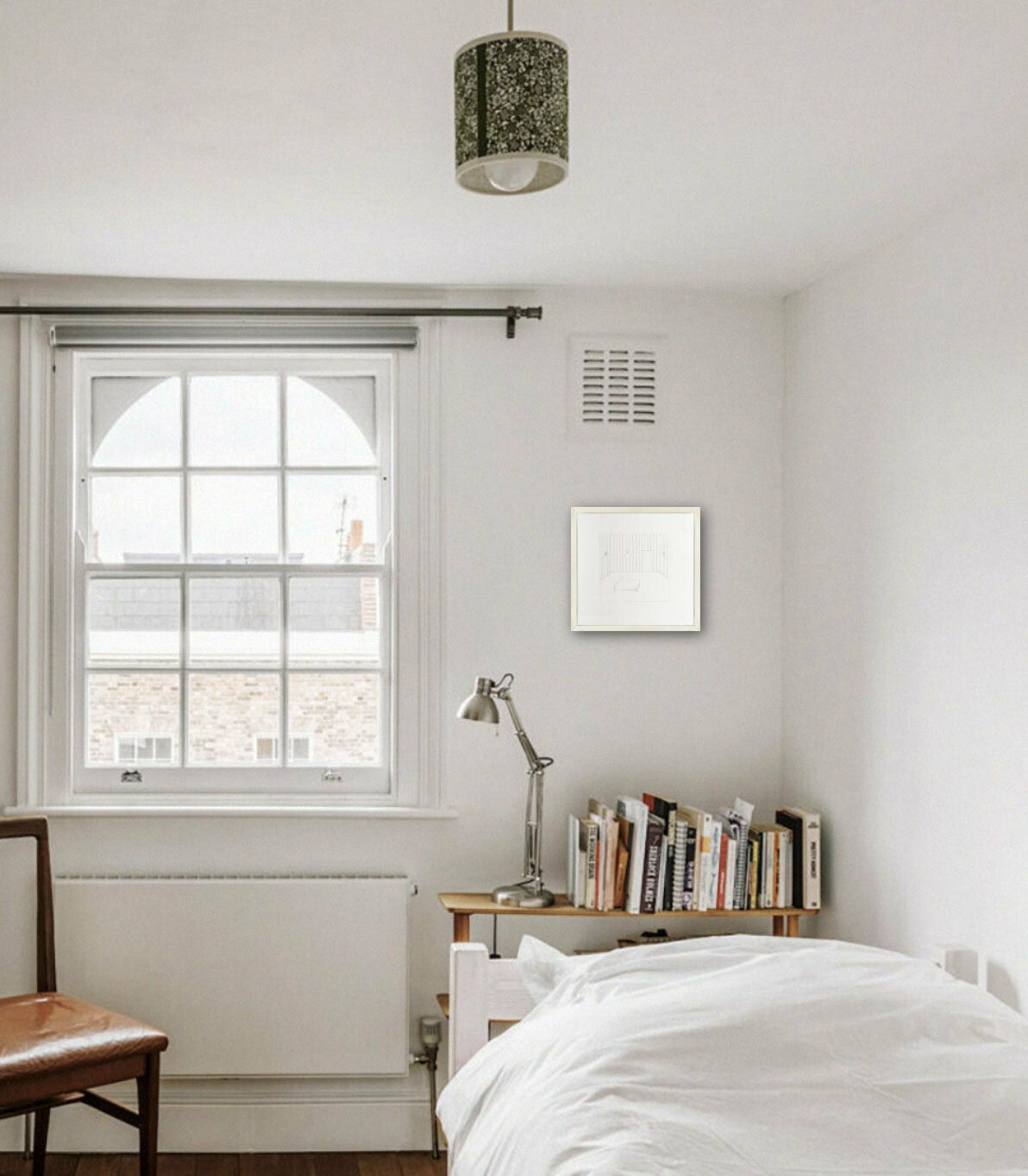 Haunting Mixed Media Interior: Brian Dawn Chalkley, “Untitled (Bedroom) ”, 2001 photo Art