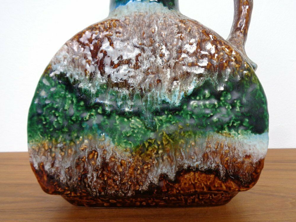 photo vintage West German Glazed Ceramic Vase 603/25 From Dümler & Breiden, 1970s