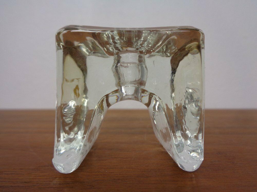 Finnish Ice Glass Candlesticks By Timo Sarpaneva For Juhava 1970s Set Of 4 photo buy