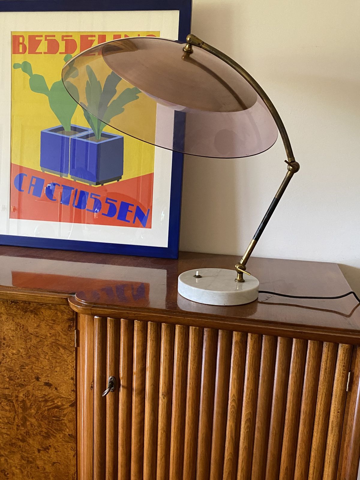 Stilux, Mod. Orleans Dome Table Lamp, Stilux Milano Italy, 1955 photo buy