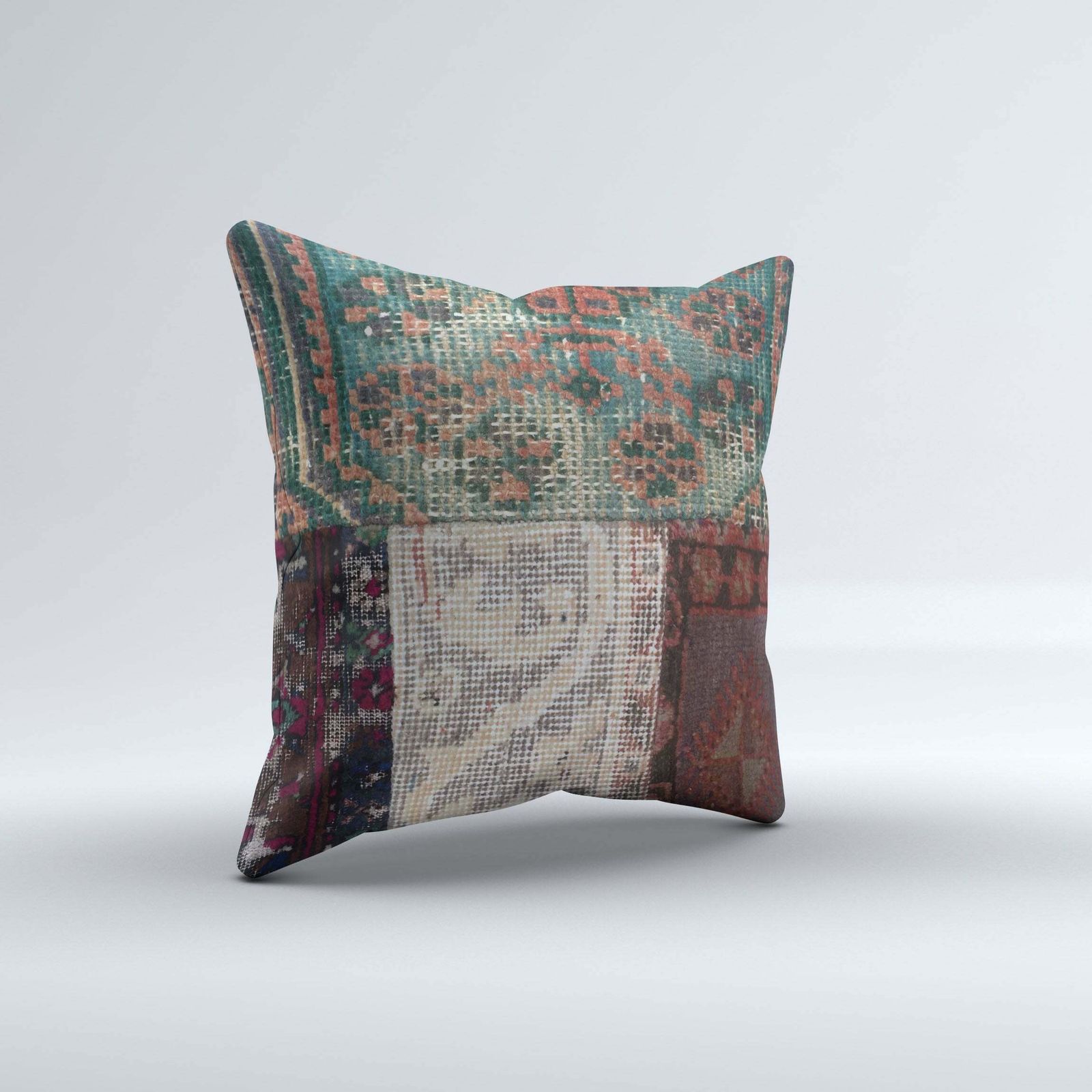 Carpet Cushion Cover, Pillow Case 50x50cm Turkish Kilim, Handmade 50551 photo furniture