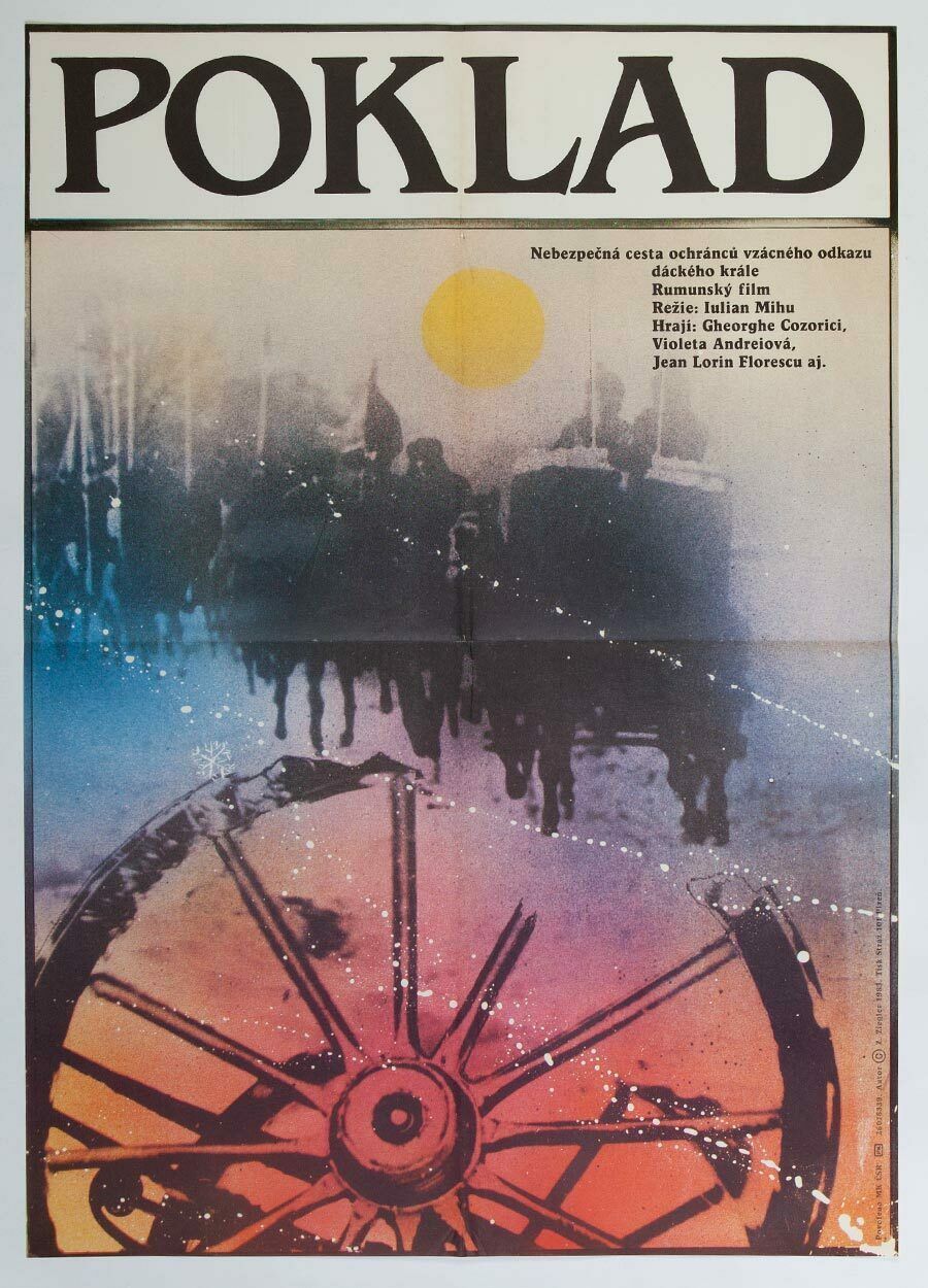 Original Film Poster, The Treasure, Zdeněk Ziegler, 1983, Genuine Czech Vintage Print photo vintage