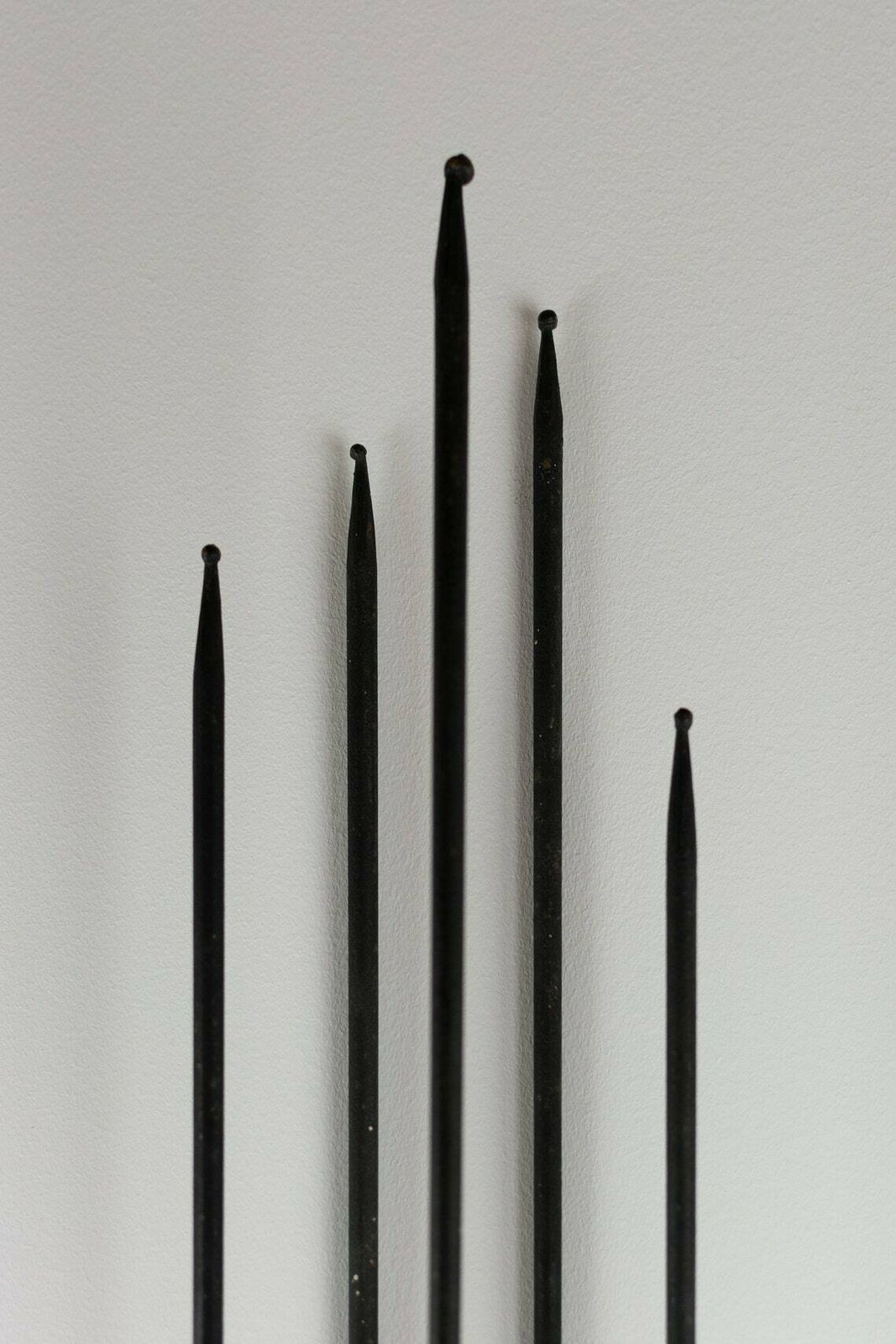 1960's Brutalist Wall Mounted Candle Holder, Iron Worked, German. Mid Century Modern photo buy