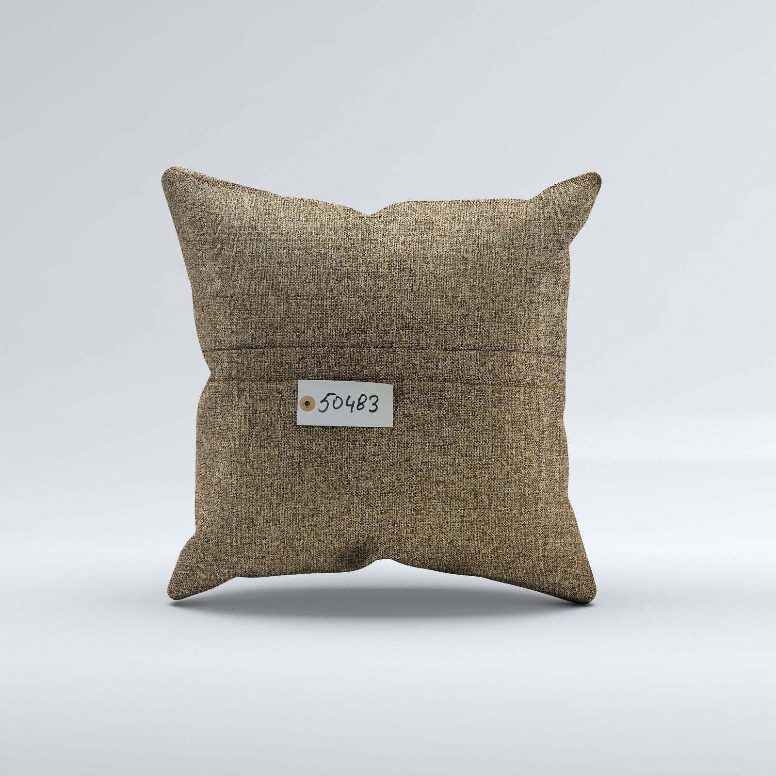 Vintage Turkish Kilim Cushion Cover 50x50 Cm Square Wool Kelim Pillowcase 50483 photo Textiles