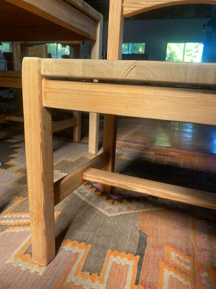 Hongisto Dining Set In Solid Pine By Ilmari Tapiovaara For Laukaan Puu, 1960s, Set Of 5 photo 2355.0