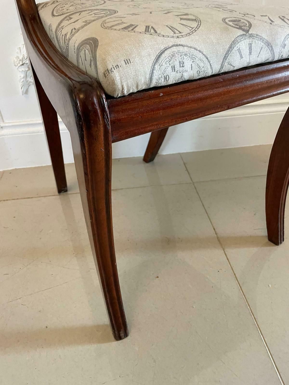 Quality Set Of Four Antique Mahogany Dining Chairs photo Furniture