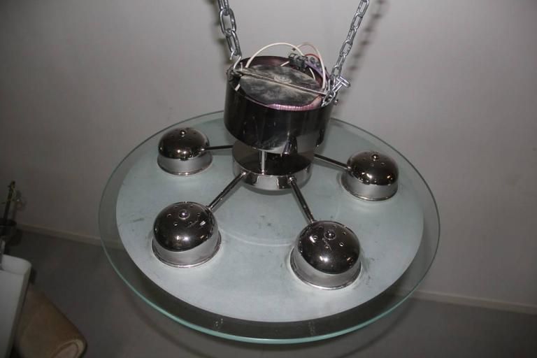 Minimalist Chandelier 1980s Flying Saucer photo buy