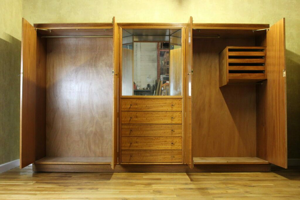 Rare Archie Shine Large Salisbury Wardrobe Bedroom Fitment C1960