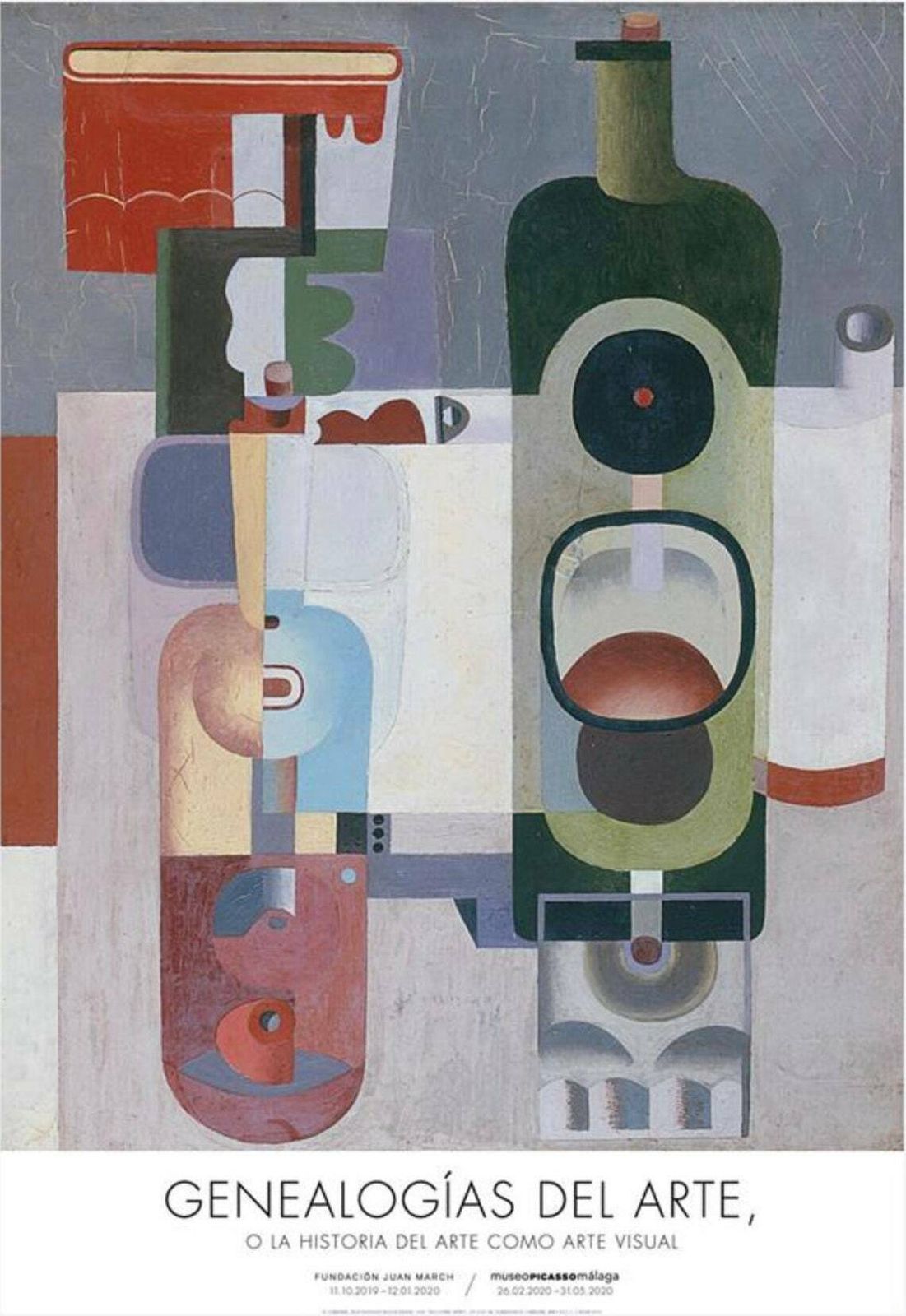 Le Corbusier Exhibition Poster   Two Bottles (Deux Bouteilles)   Beautiful Museum Print Of A Painting By The Great Architect