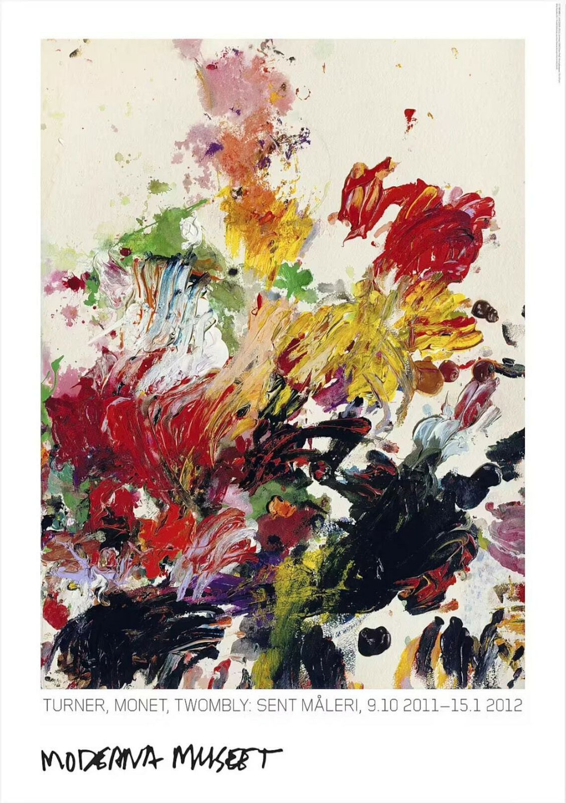 Original Cy Twombly Exhibition Poster  Untitled  Stunning Museum Print