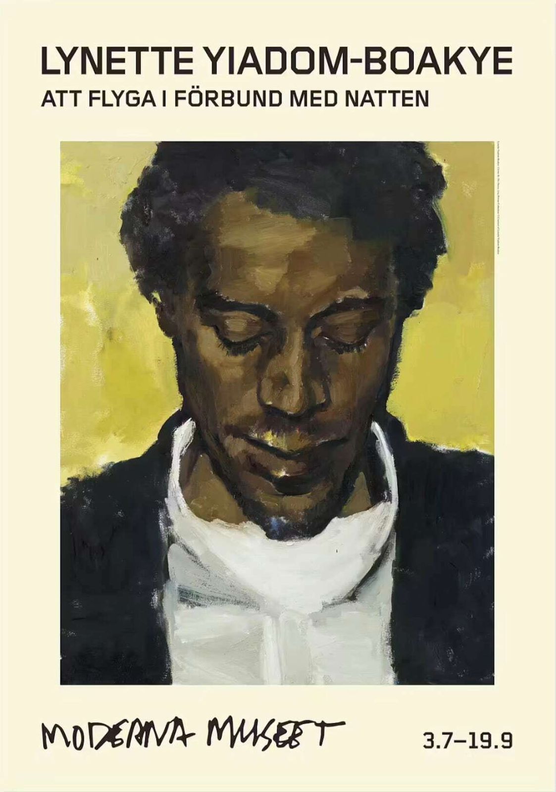 Original Lynette Yiadom Boakye Exhibition Poster   Citrine By The Ounce   Stunning Museum Print Authentic Black Artist Poc