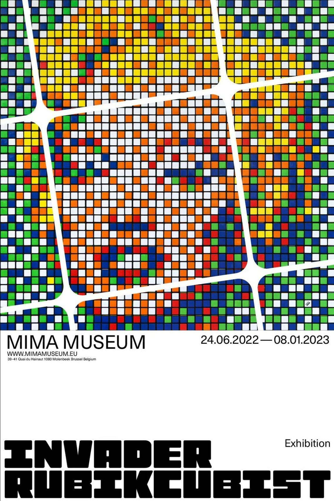 Invader   Rubikcubist   Marilyn   Stunning Original Poster   Street Art / Banksy