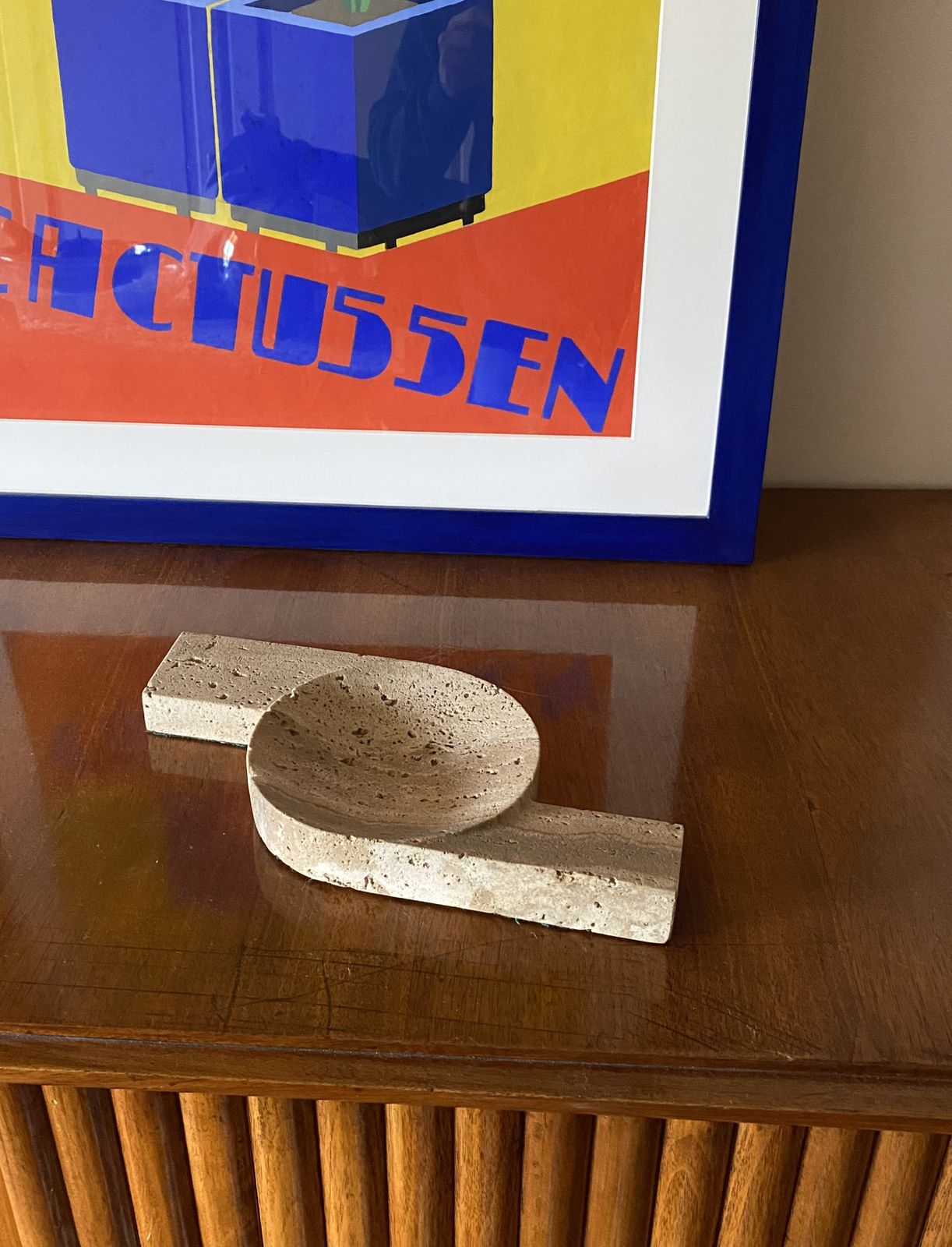 Brutalist Travertine Ashtray, Cerri Nestore, Italy, 1970s photo 230.0
