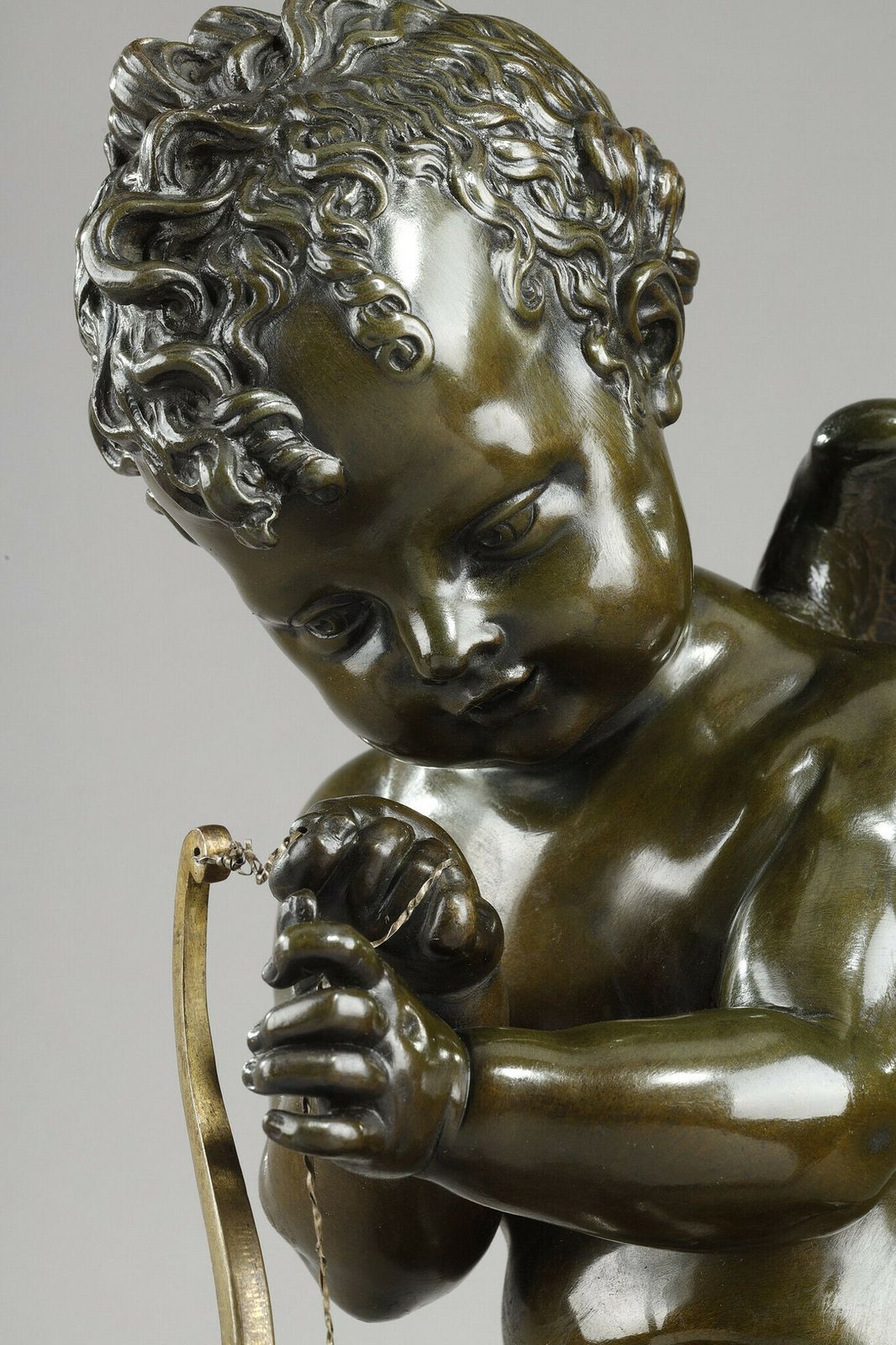photo furniture Bronze Of Cupid Bending His Bow, After Lemire (1741 1827)