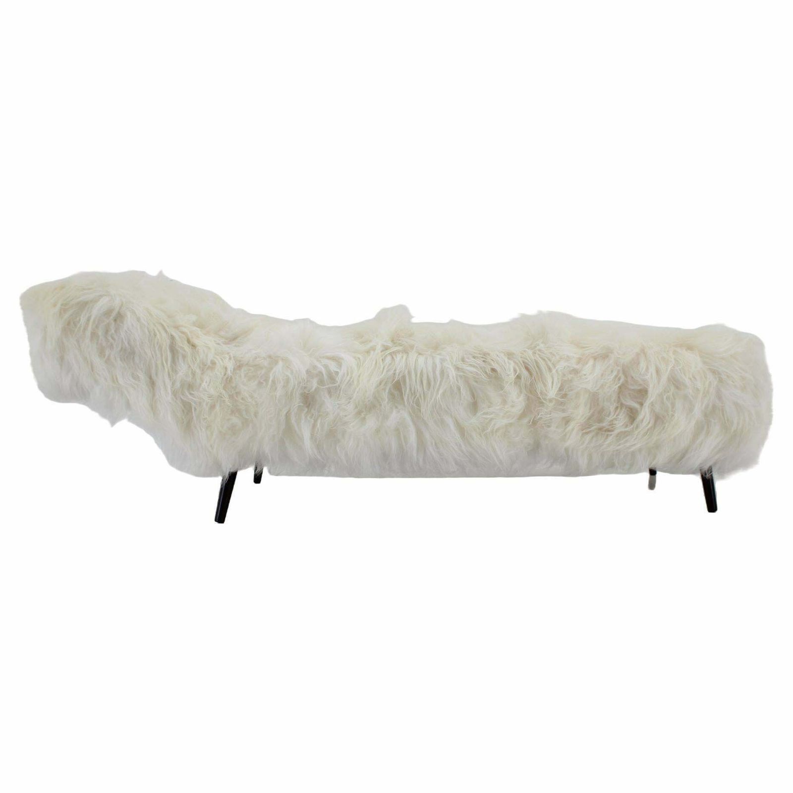 Exclusieve Daybed In Schapenvacht, Ca. Jaren 1960