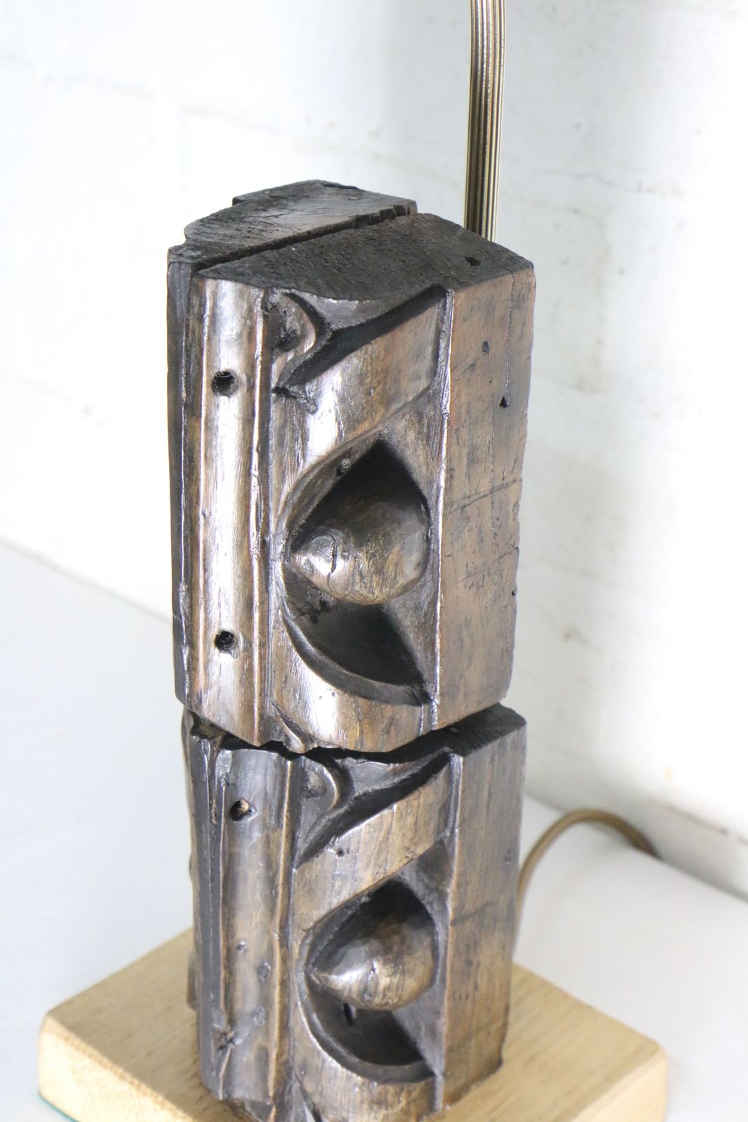 Table Lamp Made From Antique 19th Century Wooden Architectural Church Salvage photo 115.0