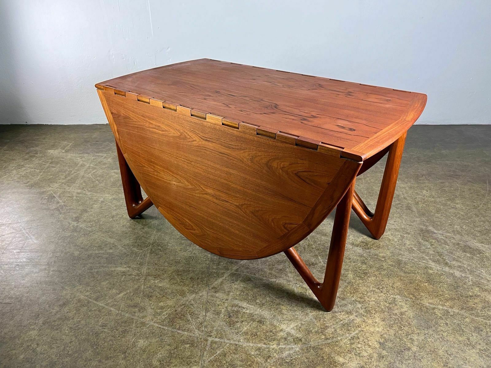 Dining Table Kurt østervig Gateleg Teak Mid Century photo for sale