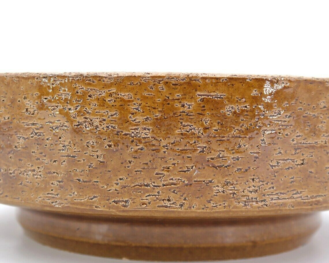 Large Ceramic Planter, 1950s / Vintage, Brown Kaki, Cactus Plant Stand, Pieter Groeneveldt photo vinterior