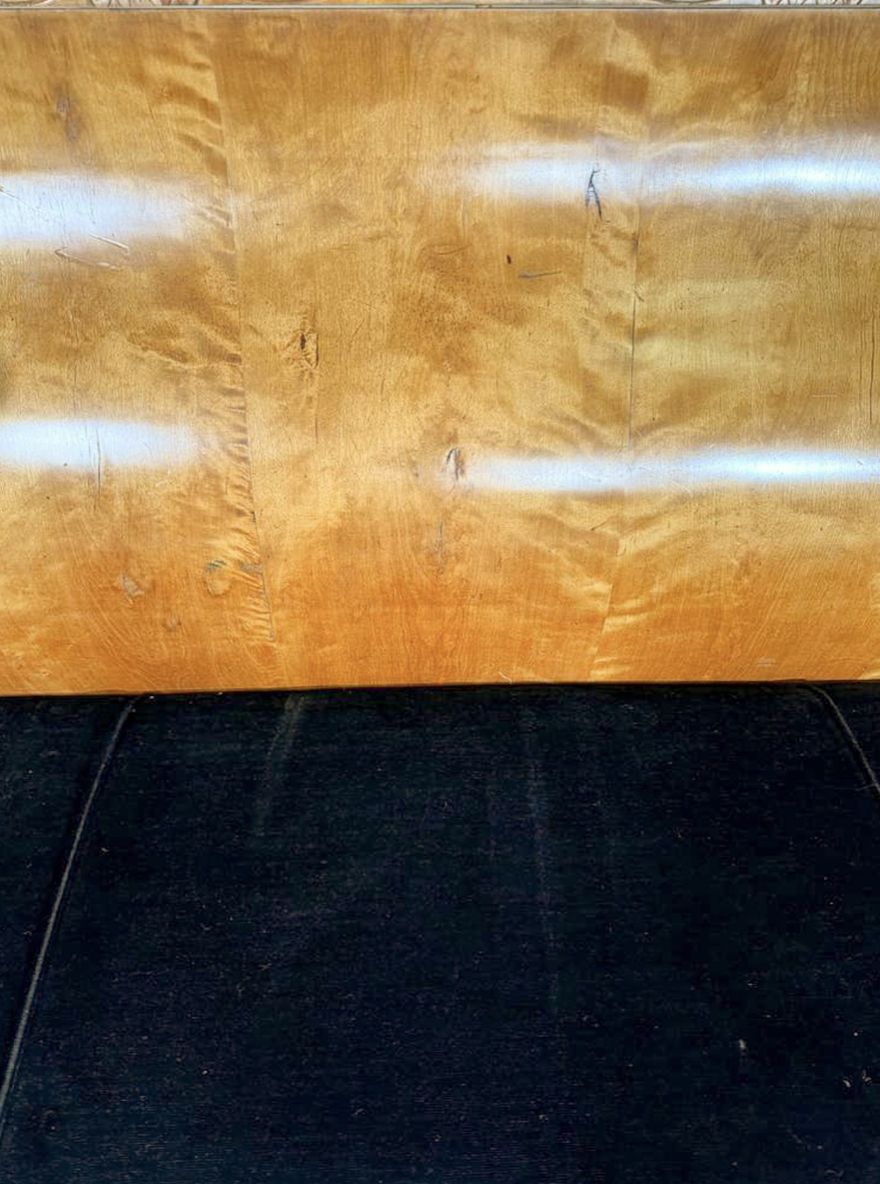 Bench In Birch Veneer, Russia, Early 19th Century photo Furniture