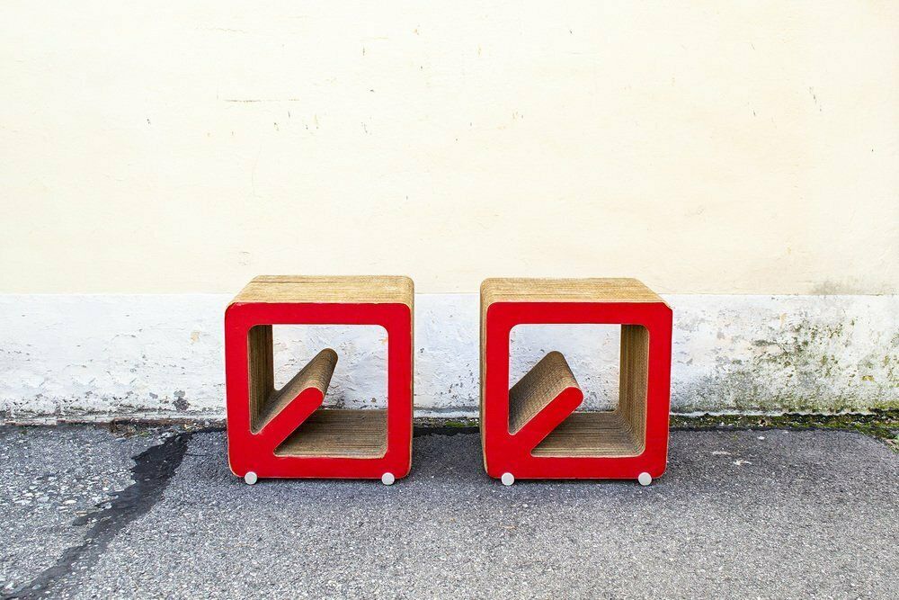 Jack Magazine Racks From Kubedesign, Italy, 2000s, Set Of 2 photo Home Decor
