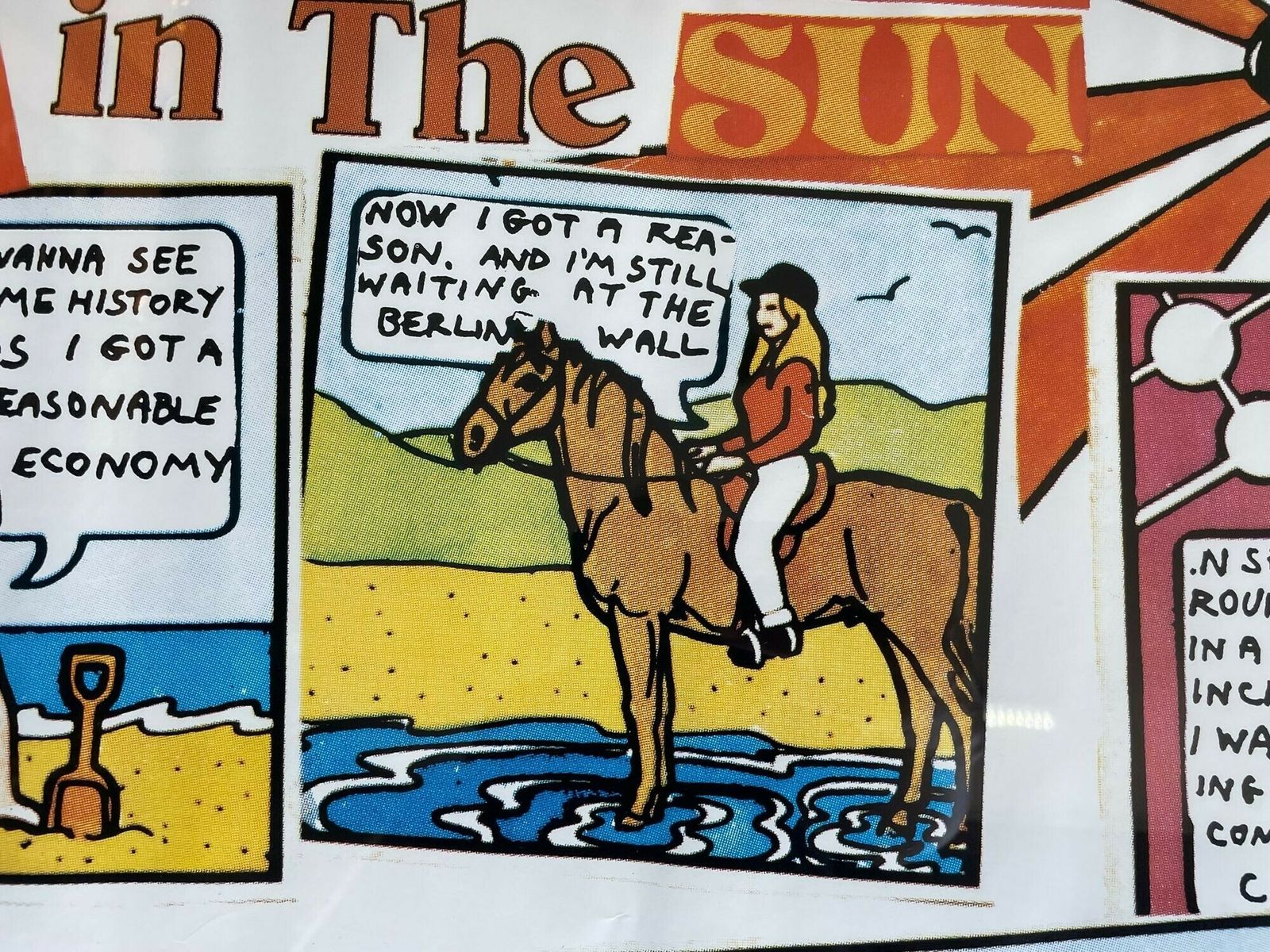 An Orignal Promotional Poster For The Sex Pistols "Holidays In The Sun" By Jamie Reid. photo vinterior