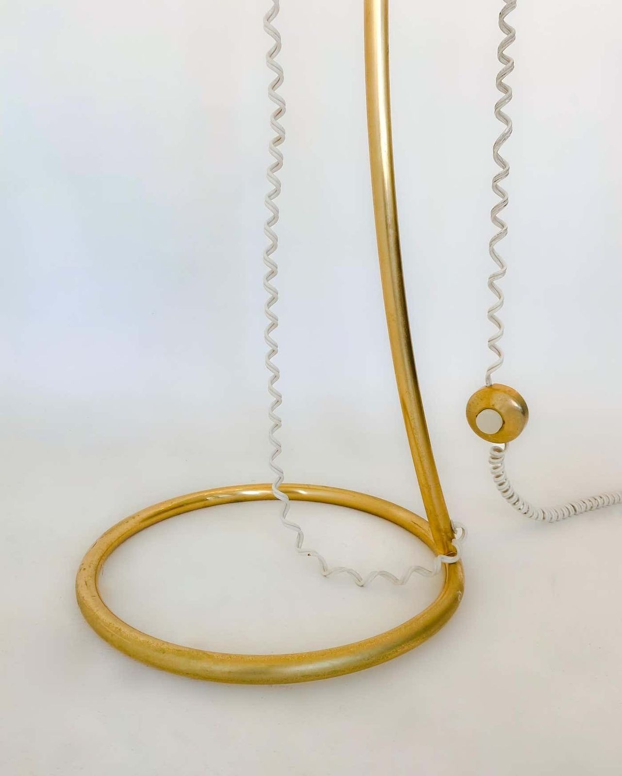Mid Century Modern Murano Glass And Brass Floor Lamp By Venini, Italy 1960s photo Lighting