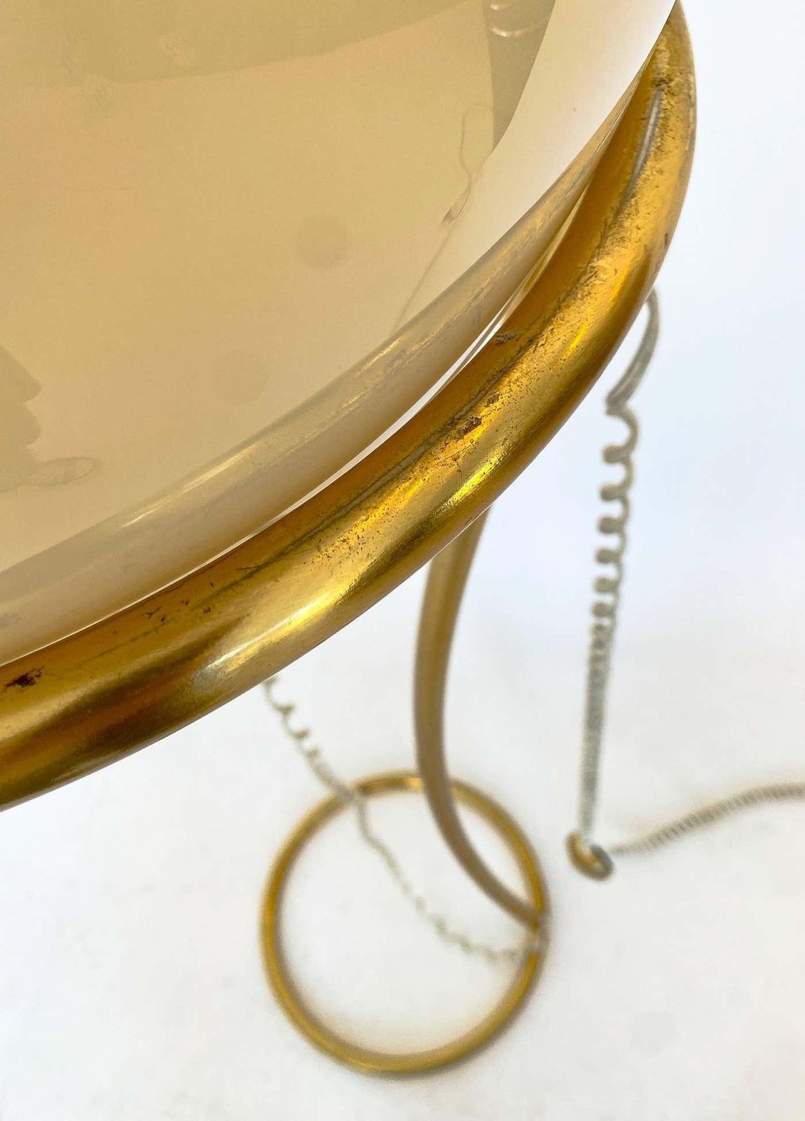 photo vinterior Mid Century Modern Murano Glass And Brass Floor Lamp By Venini, Italy 1960s