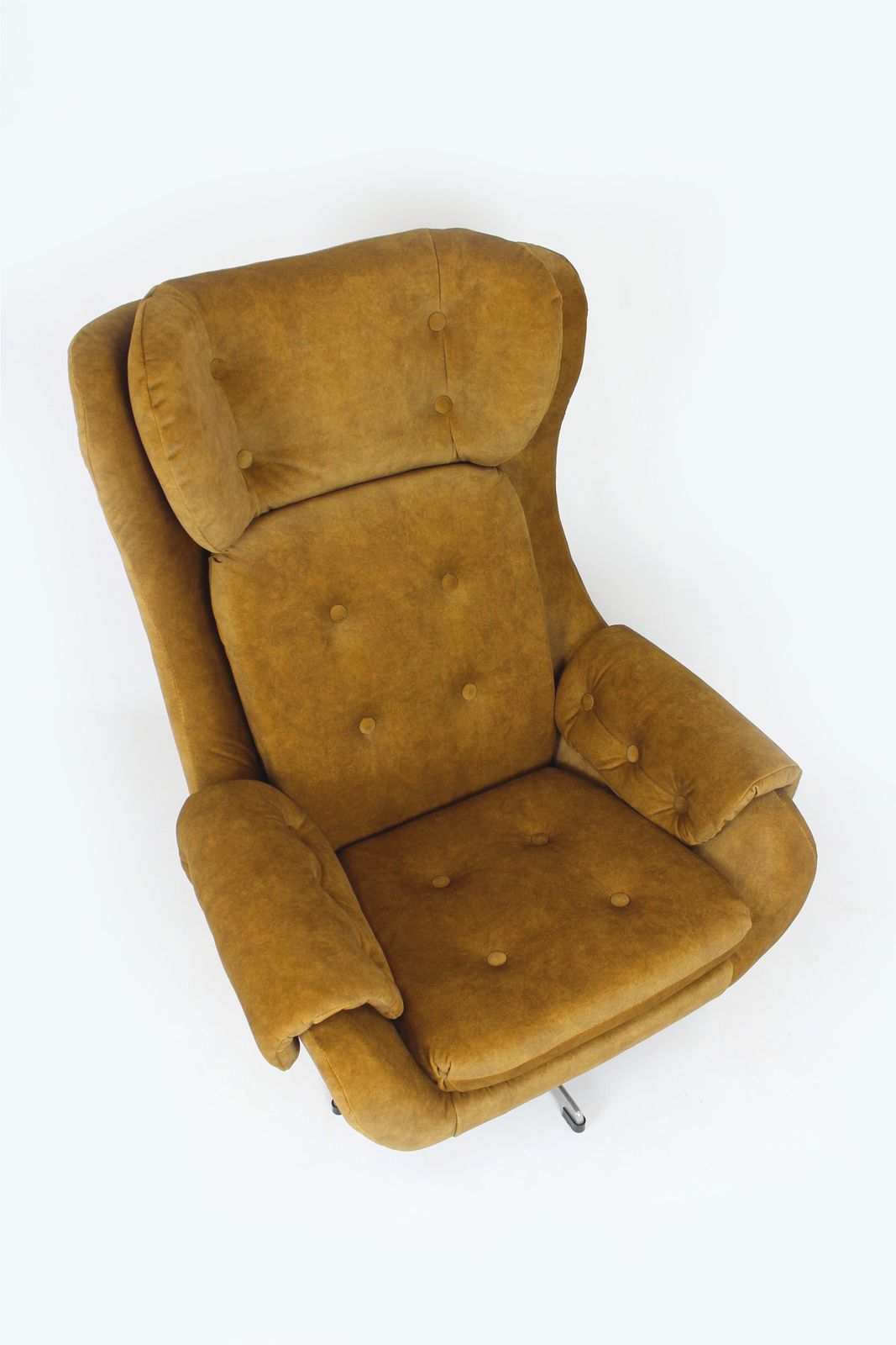 photo furniture Restored Swivel Lounge Chair From Up Zavody, Czechia, 1970s