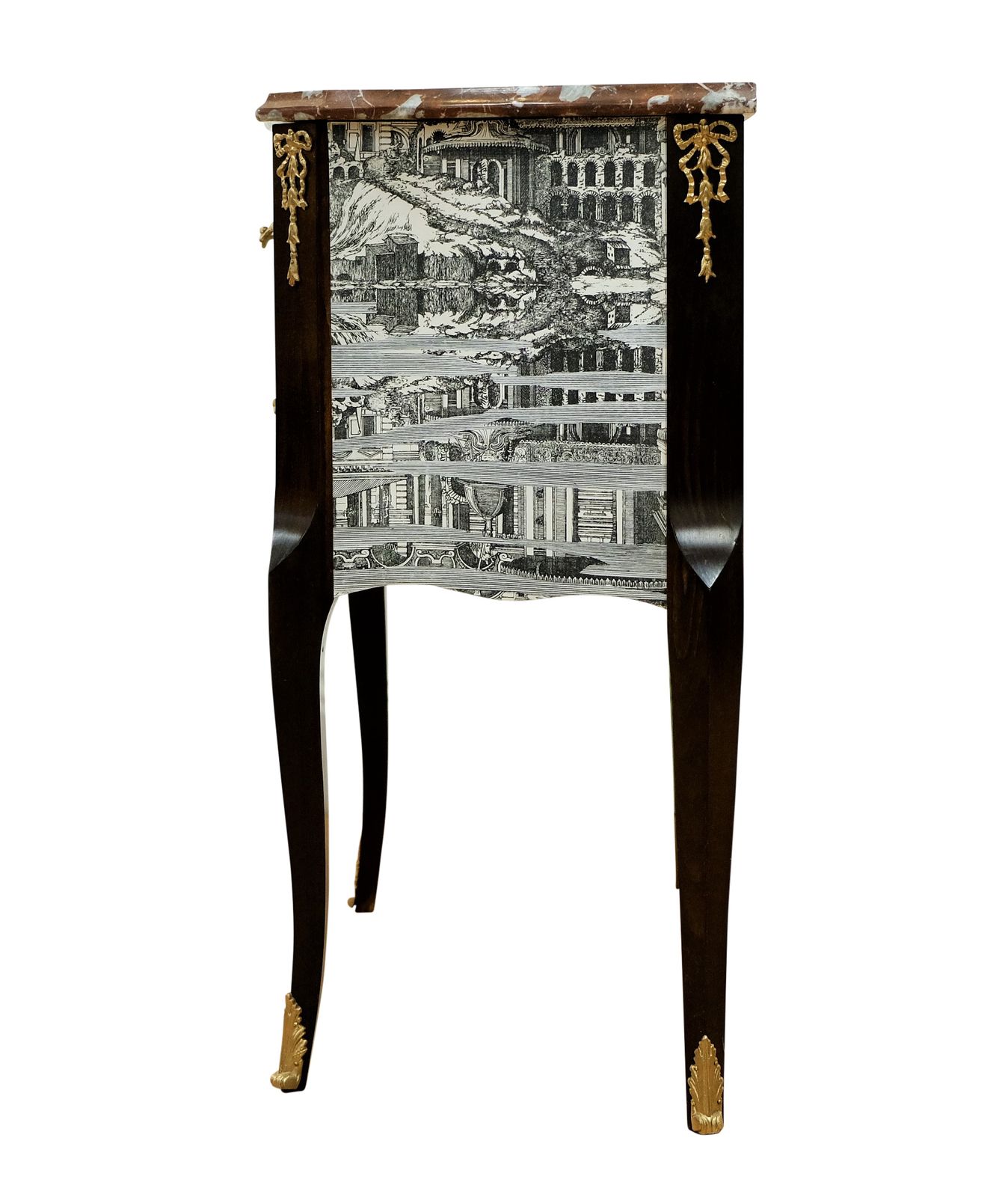 Fornasetti Design Two Drawer Chest With Marble Top photo Furniture