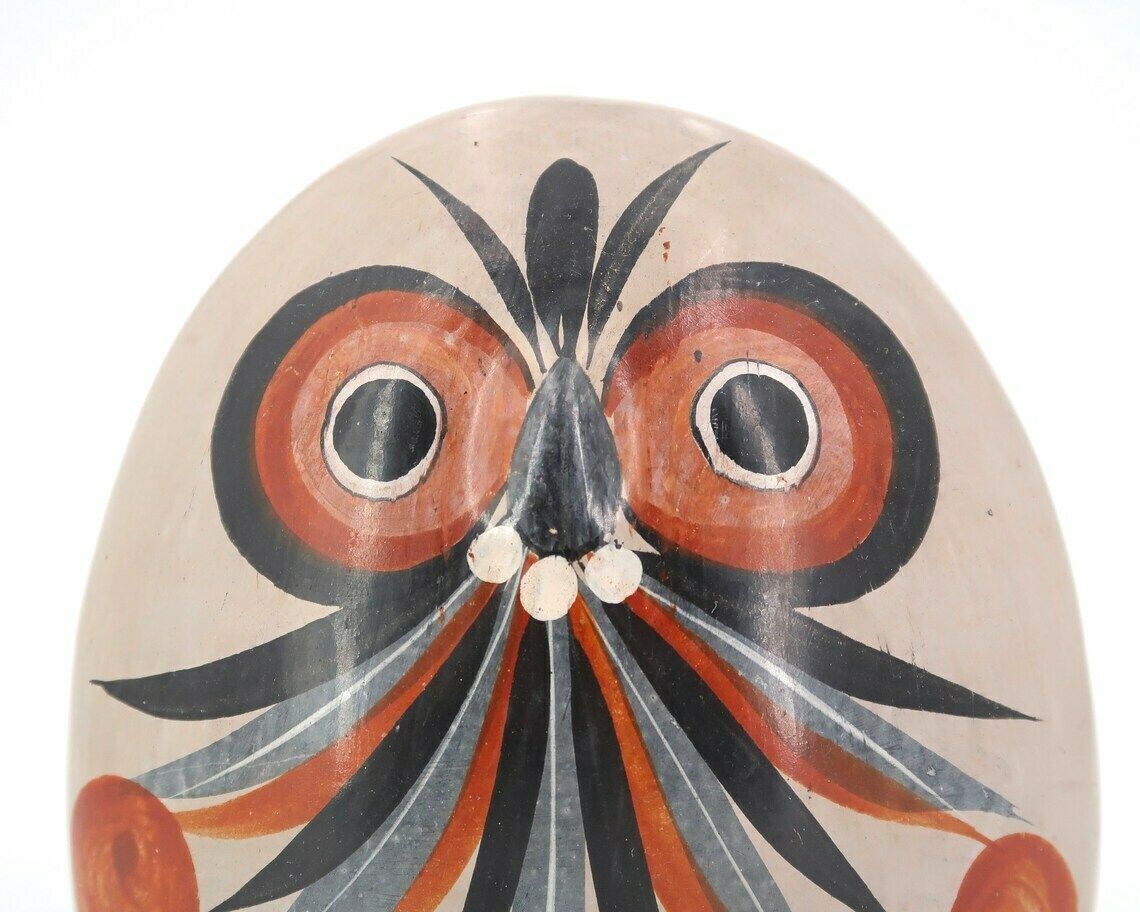Mexican Ceramic Owl Sculpture Signed V Silva Mexico, 1970s / Terracotta, Art, Boho Chic, Mexico, Pottery, Folk, Terracot photo furniture