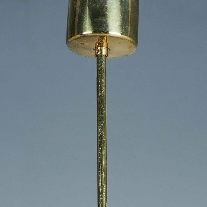 Glass And Brass Chandelier From Doria Leuchten 1960s photo buy