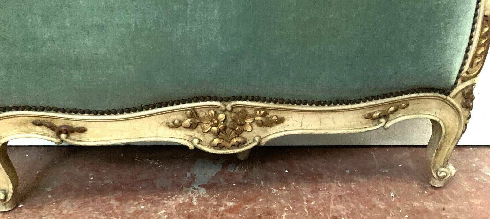 Bench Daybed In Lacquered And Gilded Wood 20th Century photo buy