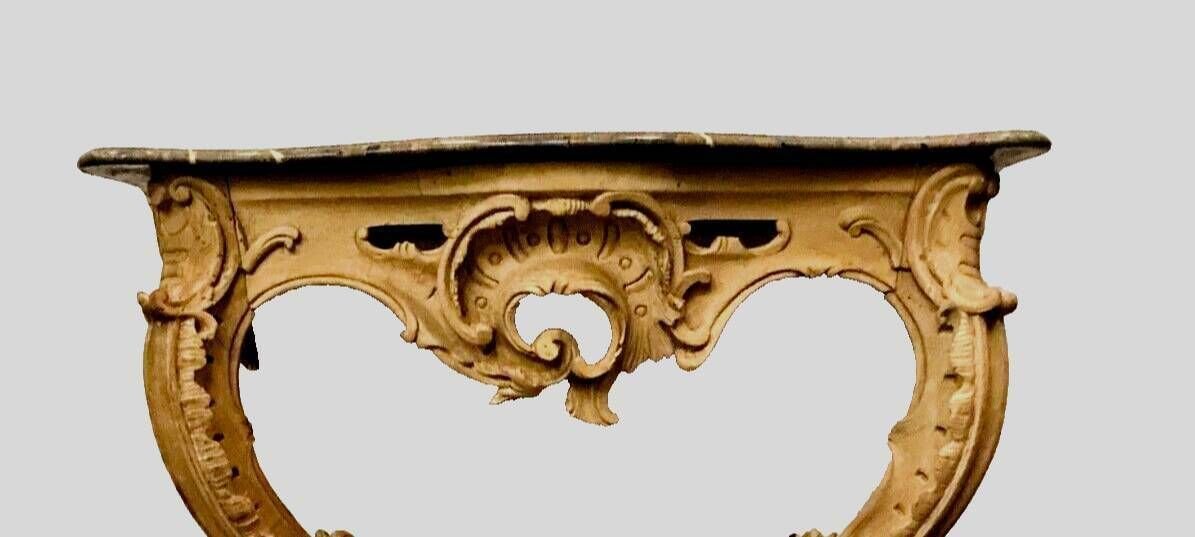 Louis XV Style Console In Natural Wood 19th Century photo furniture