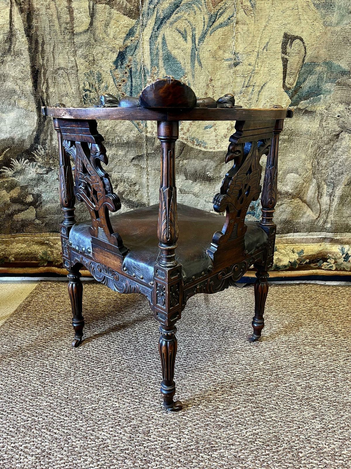 Superb Pair Of 18th Century Carved Armchairs photo buy