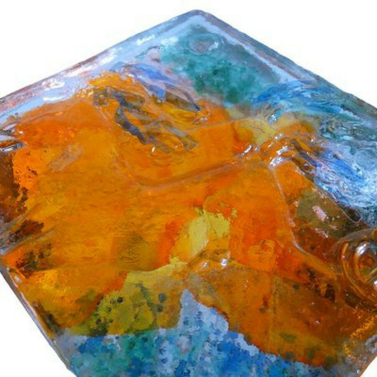 Bas Relief Murano Glass Tile By Rubin For Costantini Fucina Degli Angeli, 1970s photo 1888.0