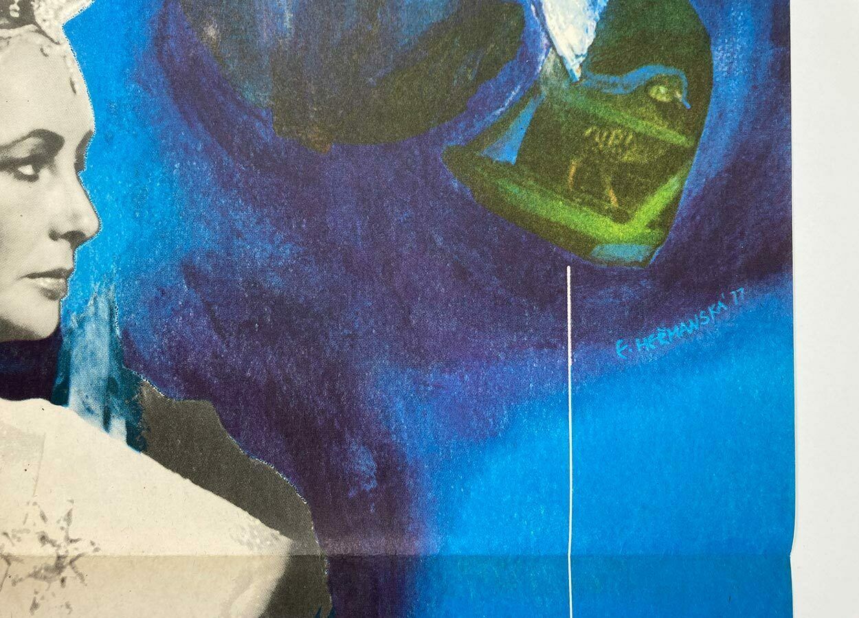 51.0 Original Film Poster, The Blue Bird, Eva Heřmanská, 1977, Genuine Czech Vintage Print photo