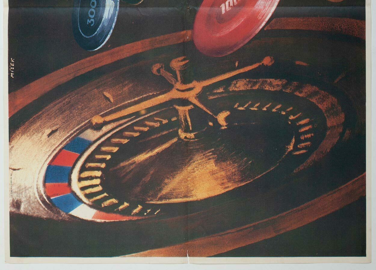Movie Poster, Croupier Freddy, Karel Míšek, 1983 photo for sale
