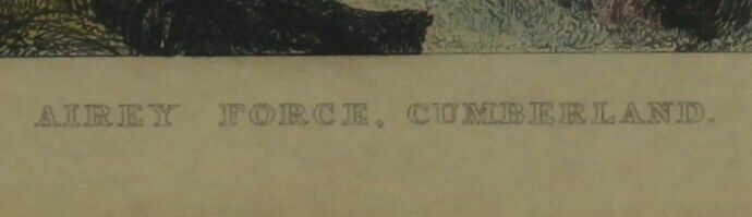 Engraving By Joseph C Bentley After Thomas Allom. Airey Force, Cumberland photo for sale