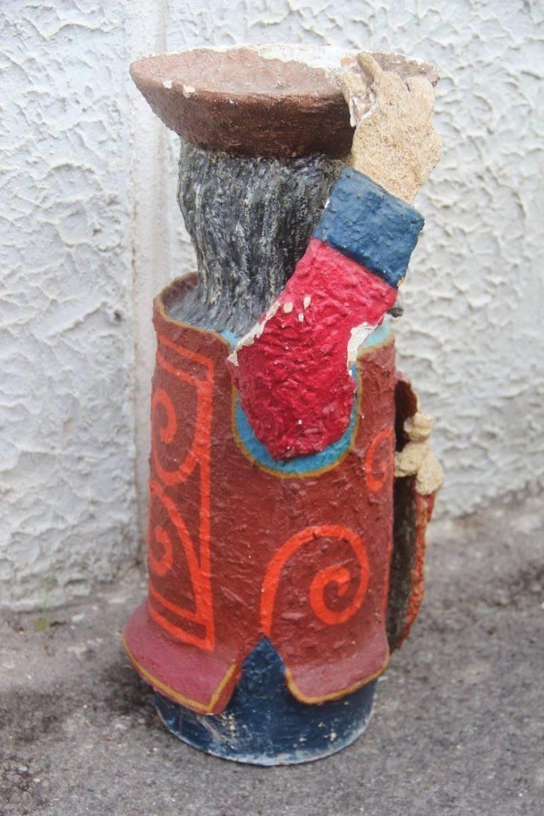 Large Sculpture De Simone 1960 Very Special And Rare, Fisherman photo vinterior
