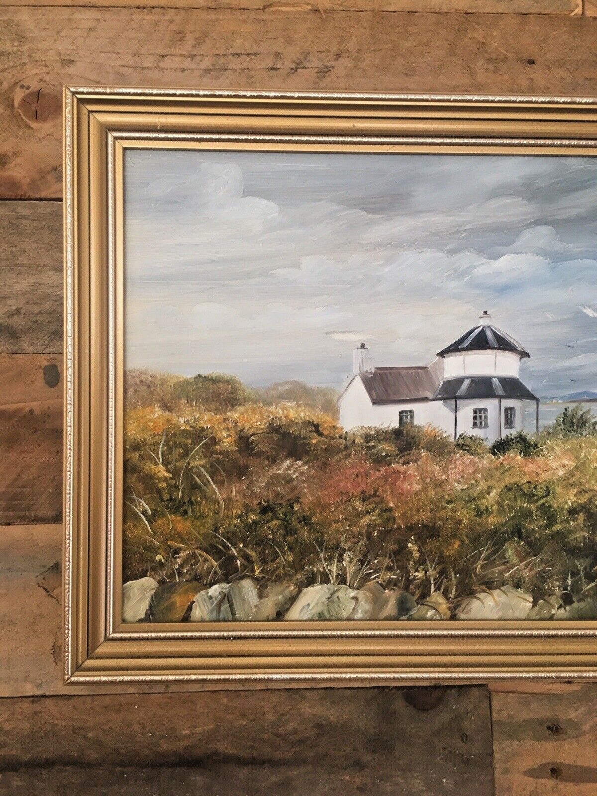 Original Margaret Hall Framed Oil On Board Painting Toll House Penrhos Anglesey photo 165.0