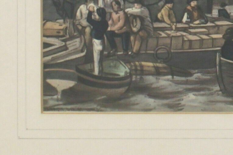 Copy Of 18th Century Lithograph. The Pool Looking Towards London Bridge photo for sale
