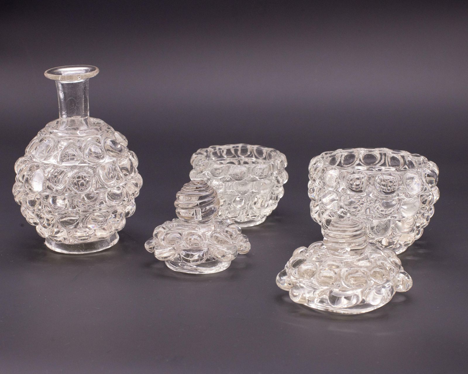 Set Of 3 Series Lenti Vase Barovier & Toso Italy, Murano Glass, 1940s photo furniture