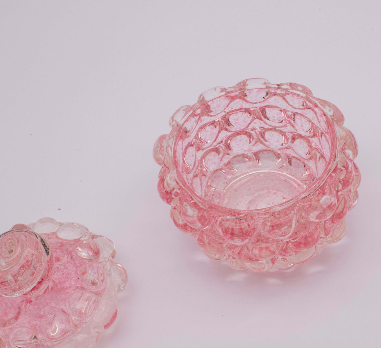 Rare Pink Ercole Barovier Series Lenti Vase Barovier & Toso Italy 1940s photo 2231.0
