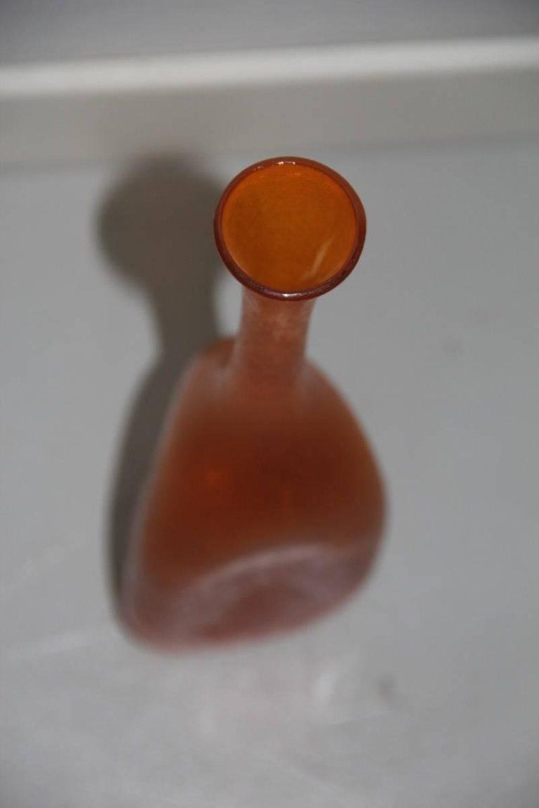 Vase Bottle By Flavio Poli For Seguso, Design 1960s Murano Art Glass photo for sale
