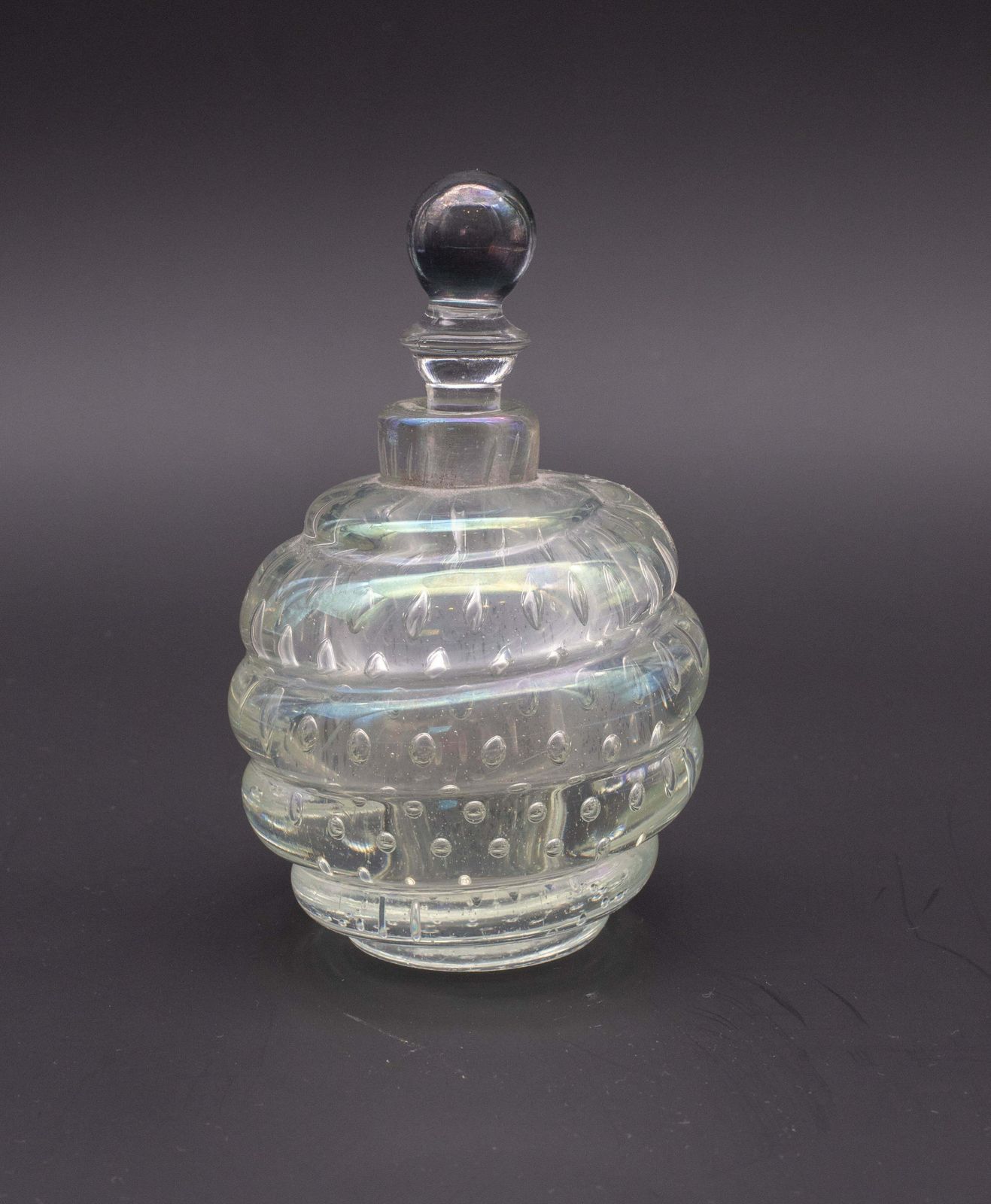 Bubbles Iridescent Vase By Barovier E Toso, 1950s